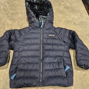 Patagonia Coat Baby Reversible Down Sweater Hoody 2T